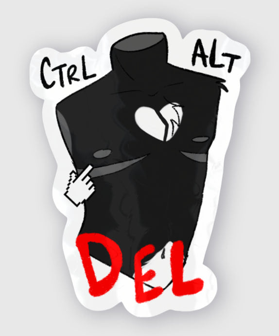 Ctrl Alt Delete - Sticker
